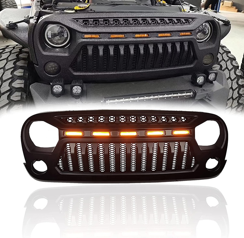 Черная сетчатая решетка СИД для jeep wrangler