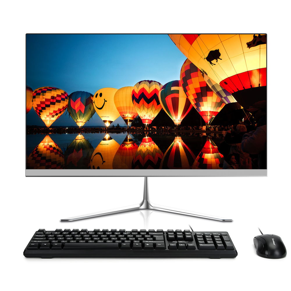 Discount!wholesale computer factory 21.5inch i3 3120 4GB RAM 120GB computador aio desktop home computer all in one pc housing