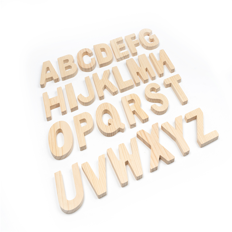 Hot Sale Wooden Alphabet Letters Digital Wood Toys Alphabet