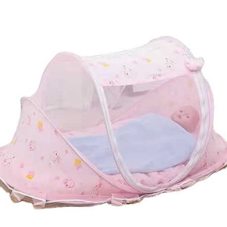 Folded portable bed baby mosquito bed net