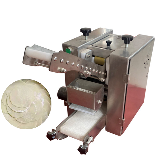 Small scale flour tortilla roti chapati Arabic pita bread dumpling samosa empanada disc skin wrapper making machine