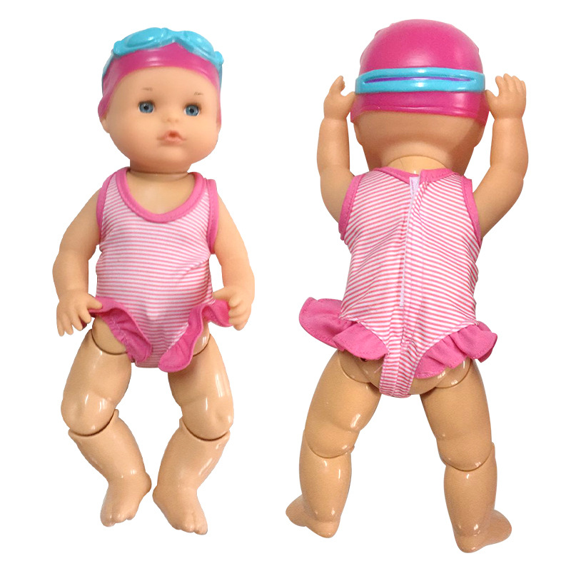 Interactive kids swim toys electric mini dolls baby moppet swimming doll vinyl toy novelties 2021 for boys and girls