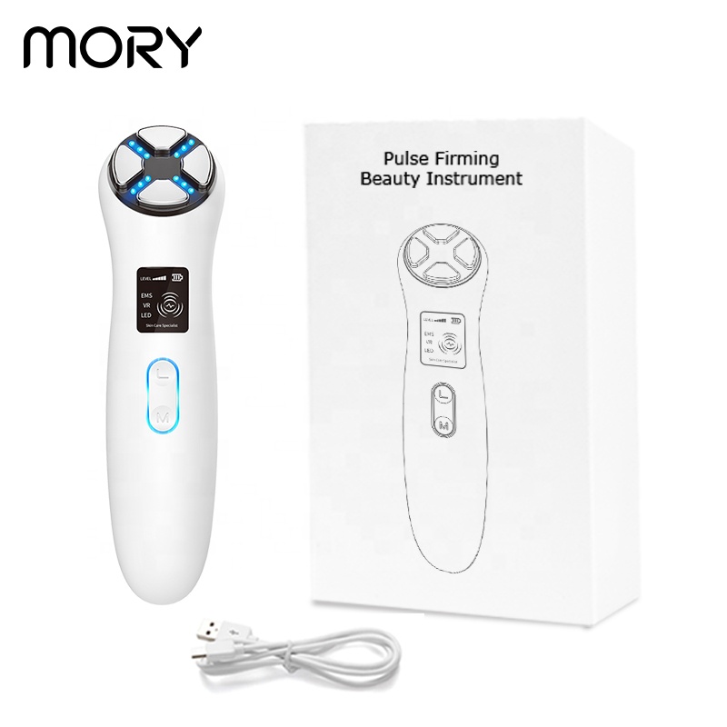 Mory beauty products 2020 био микро токовая машина для лифтинга лица Подтягивающая кожу Светодиодная лампа против старения микро токовое устройство для лица