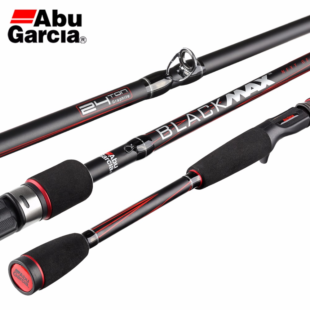 Original Abu Garcia Black Max BMAX Baitcasting Lure Fishing Rod 1.98m 2.13m 2.28m 2.43m M Power Carbon Spinning Fishing Stick