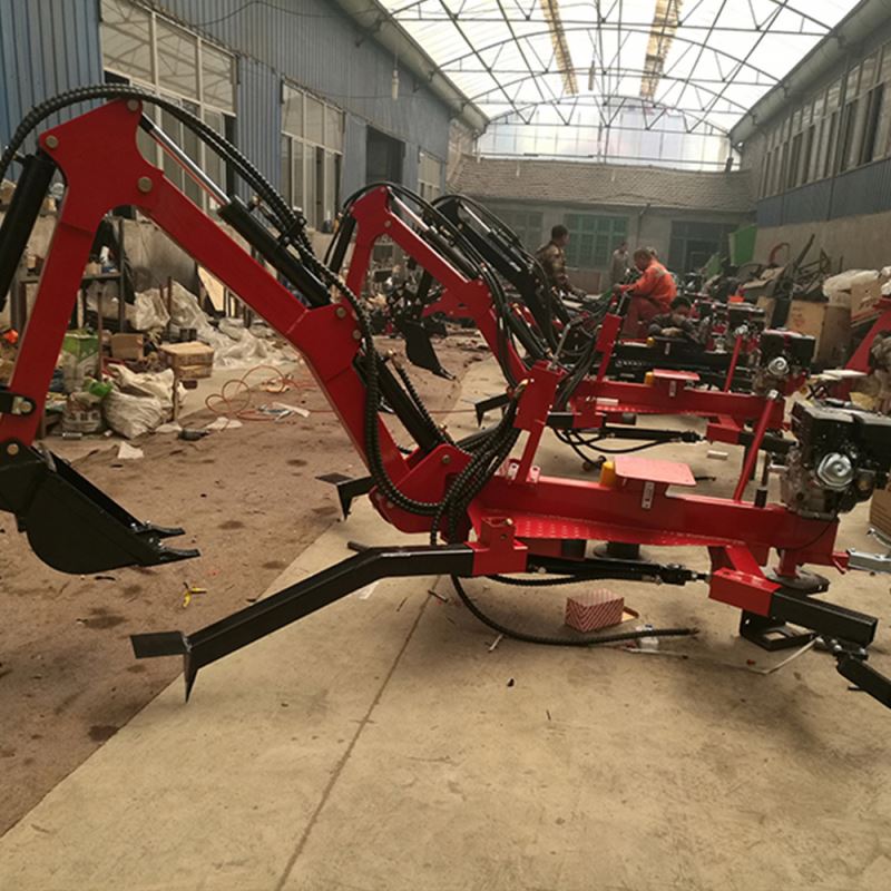 High Efficiency New Model 15hp Gasoline Atv Backhoe Excavator Mini Diesel Engine Atv Towable Gasoline Backhoe With Ce