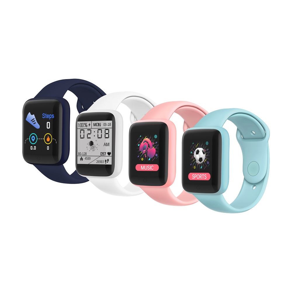 Custom Private Brand Logo Smart Watch Waterproof Fitness Tracker Amazon Sports Watch Heart Rate Smart Bracelet For Ios Android