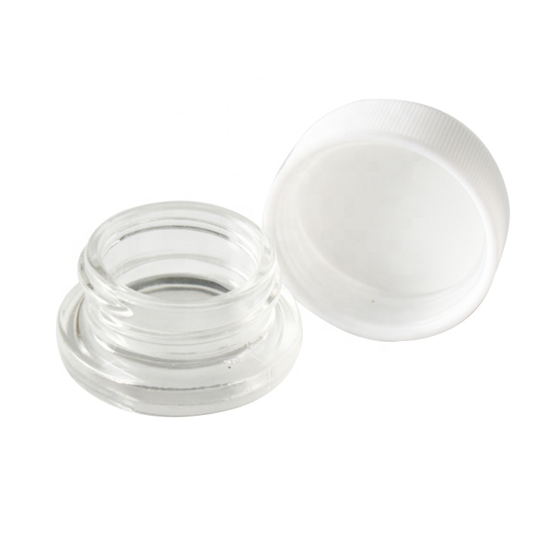 Makeup Eyeliner Container Packaging Empty Round Matte Black Lid Cosmetic Eyeshadow Mini Jar 5g