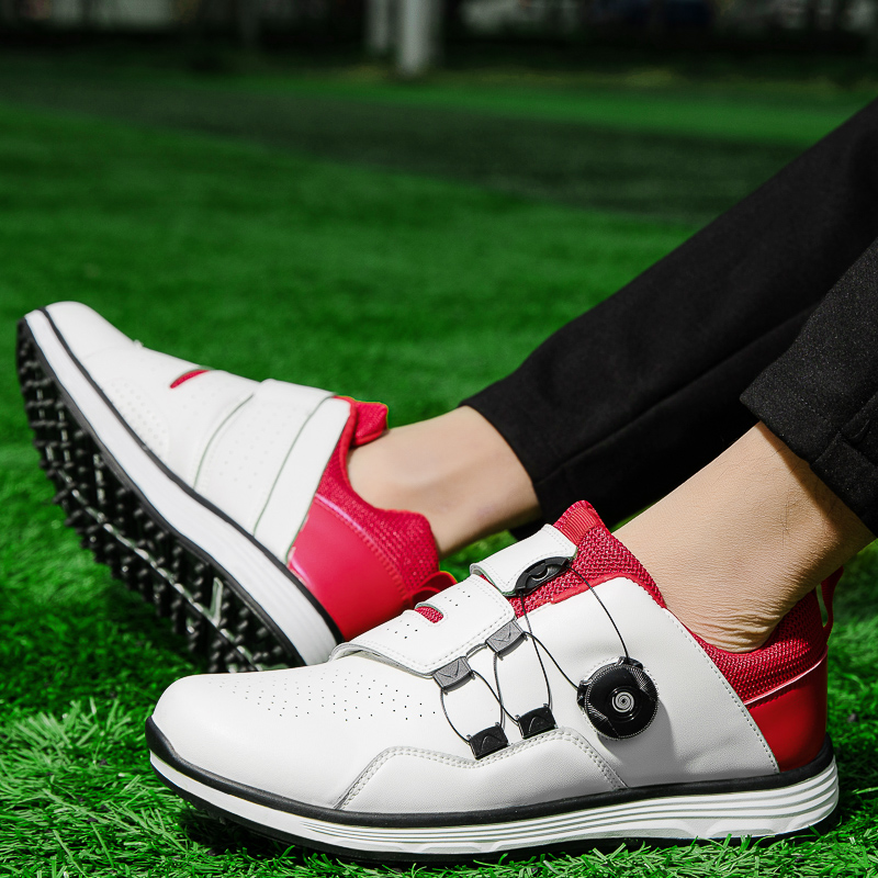 Hot Selling Breathable Microfiber Upper Anti Slip Men's Golf Shoes Outdoor Sports Shoes High Quality Professional Training Shoes