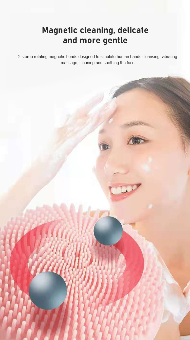 Electric Facial Cleansing Brush Silicone Vibration electric face brush electric cleansing brush