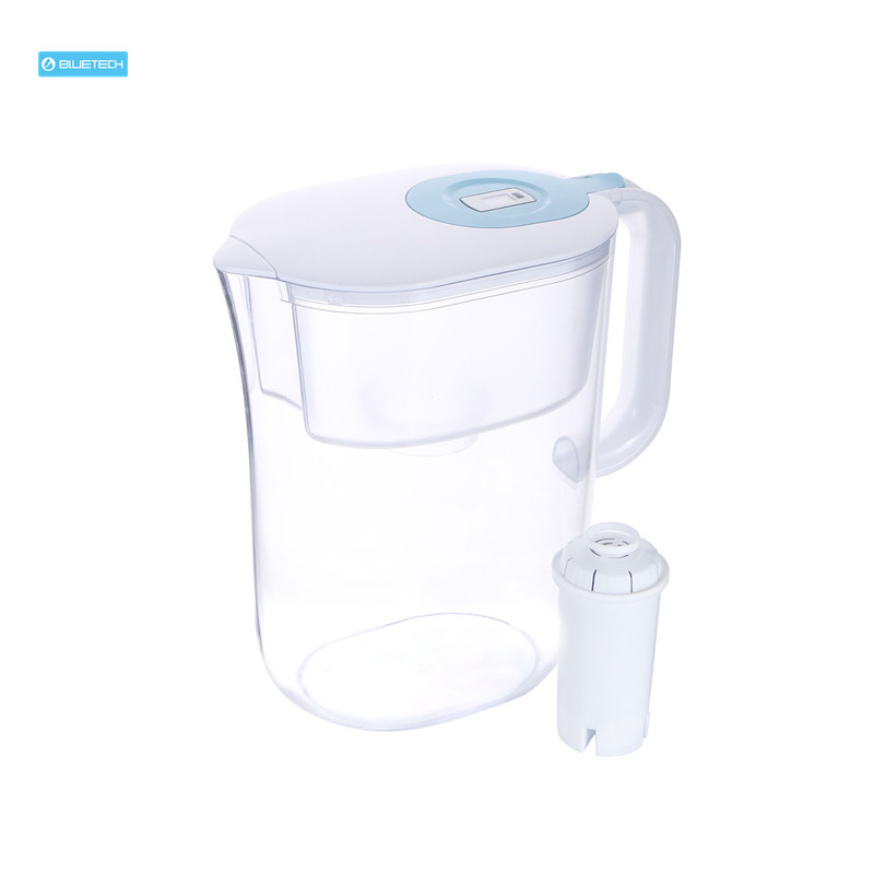 pH Recharge 10 cup water filter with activated carbon filter replacement cartridge