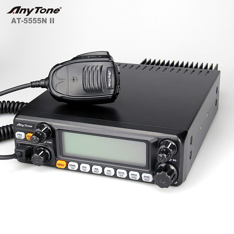 Высокомощный радиопередатчик AnyTone AT5555N II AM FAM SSB CB 25,615-30,105 МГц для любительского радиоприемника 27 МГц