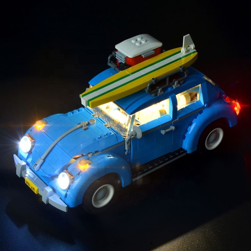 BX006 Briksmax DIY Legos10252 Volk-swagen Beetle Автомобильный светодиодный блок света