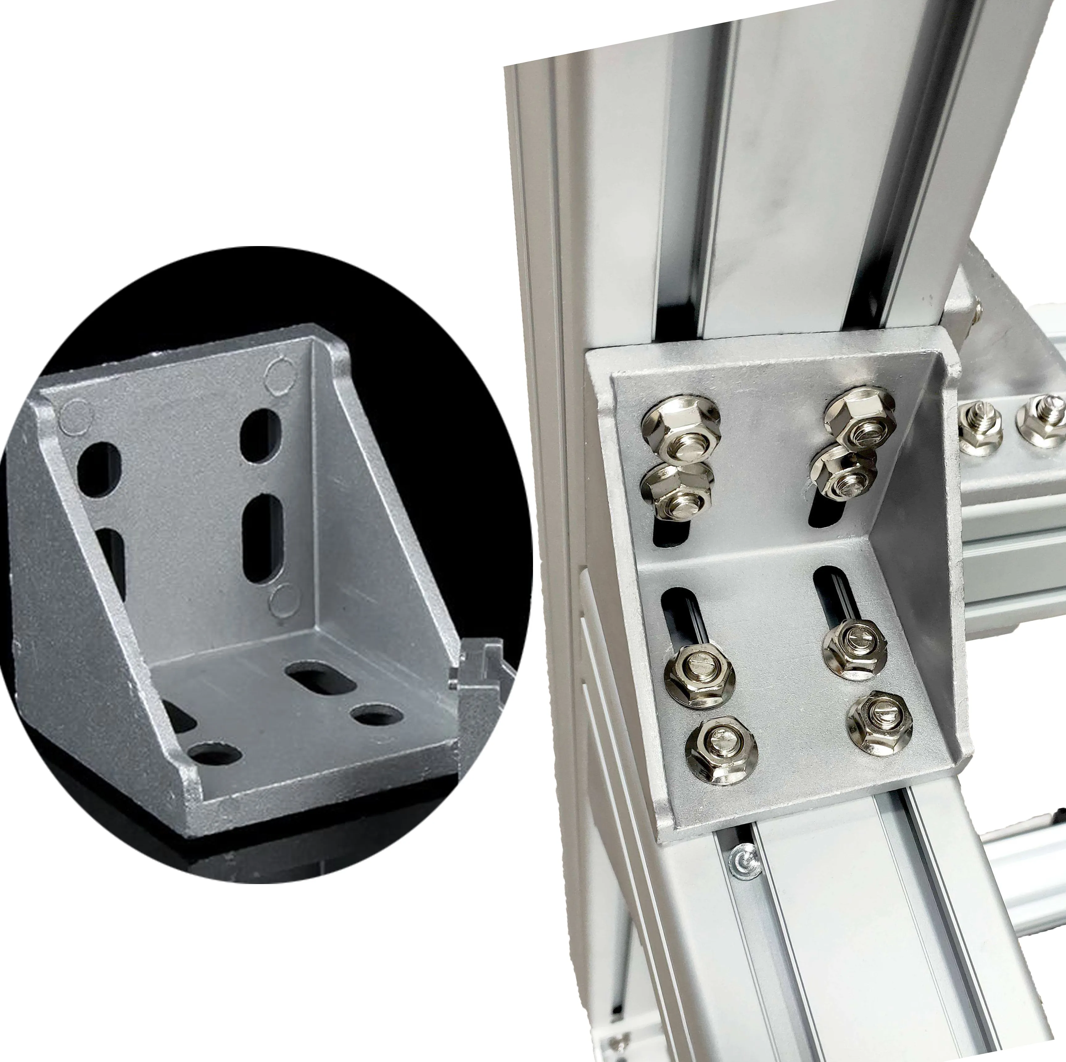 Aluminum Profile 4040 Series Corner Angle 90 Degree Metal Brackets Connector