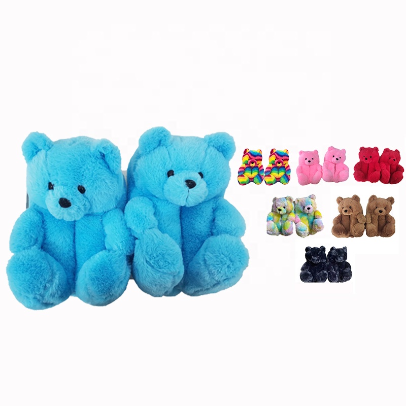 2021 Новое поступление; Домашние тапочки teddybear; Плюшевые домашние тапочки для женщин