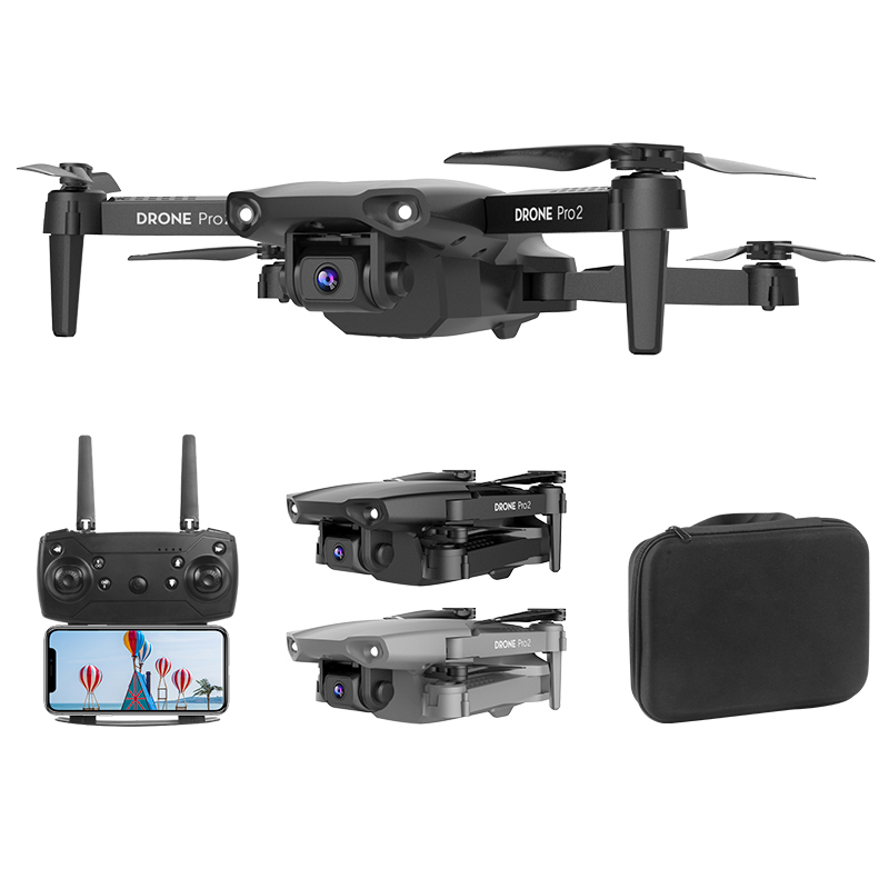 E99 Pro 2 Rc Дрон складной Квадрокоптер воздушное управление самолет аэрофотосъемка двойная камера мини 4K HD Дрон
