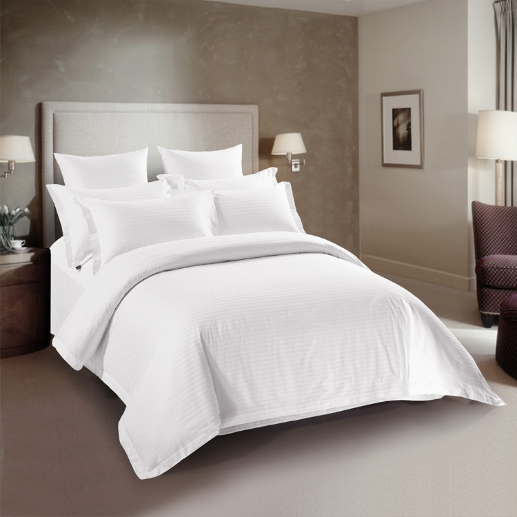 Прямая покупка китайские рекламные king size 3 см полоса 300TC 240x260 пододеяльники для гостиницы