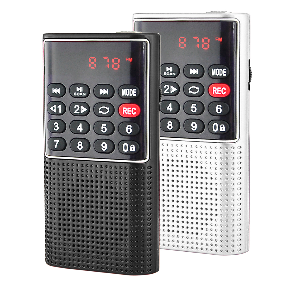 Dewant L-328 FM радио мини FM портативное радио динамик с диктофоном и MP3 плеер