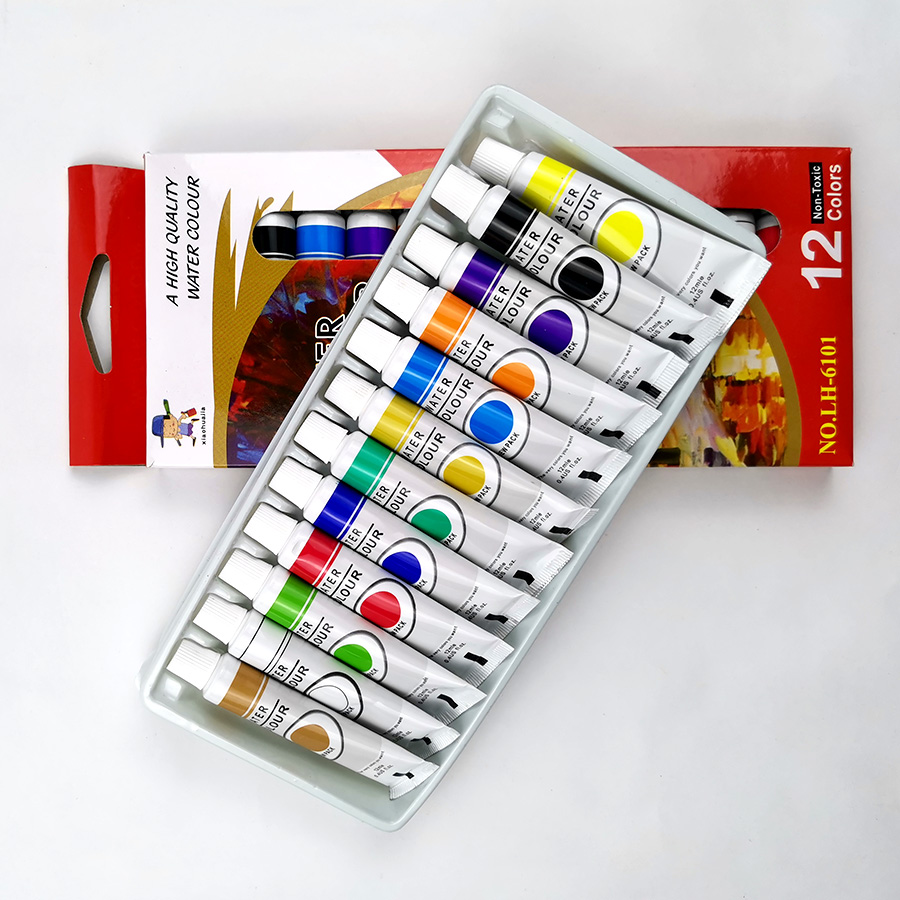 Promotional Gift for Kids School Paint 12ml 12 Colors Watercolor Paint