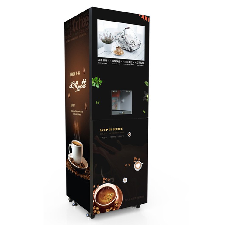 Vertical commercial fully automatic coffee machine