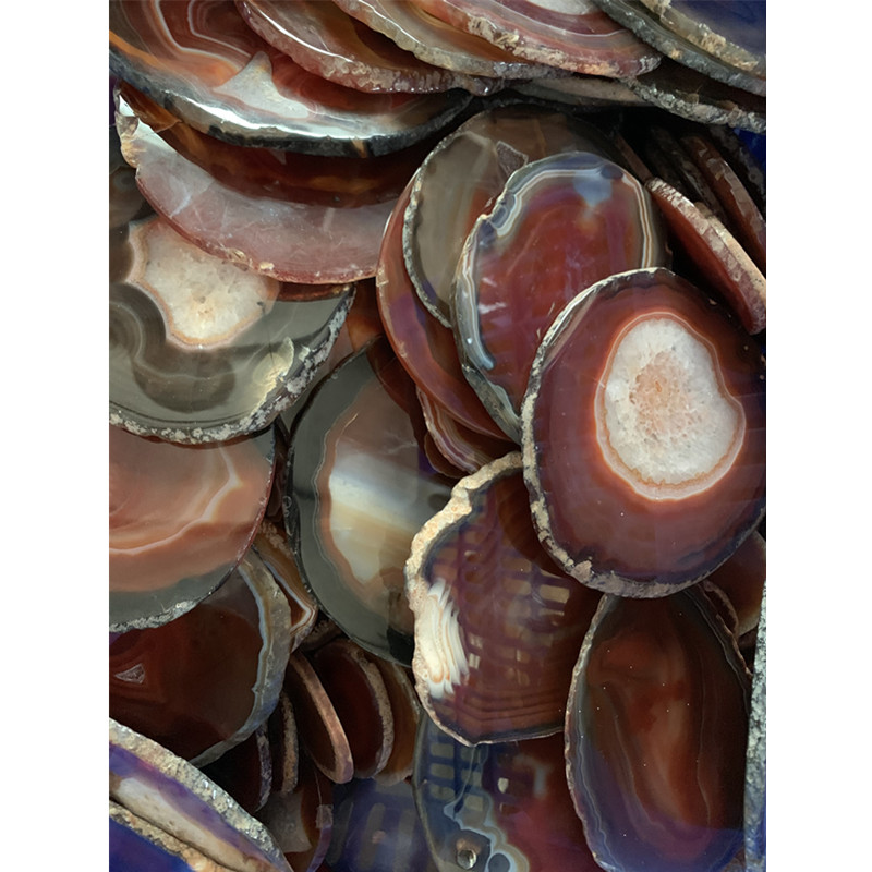 Natural colors agate coaster