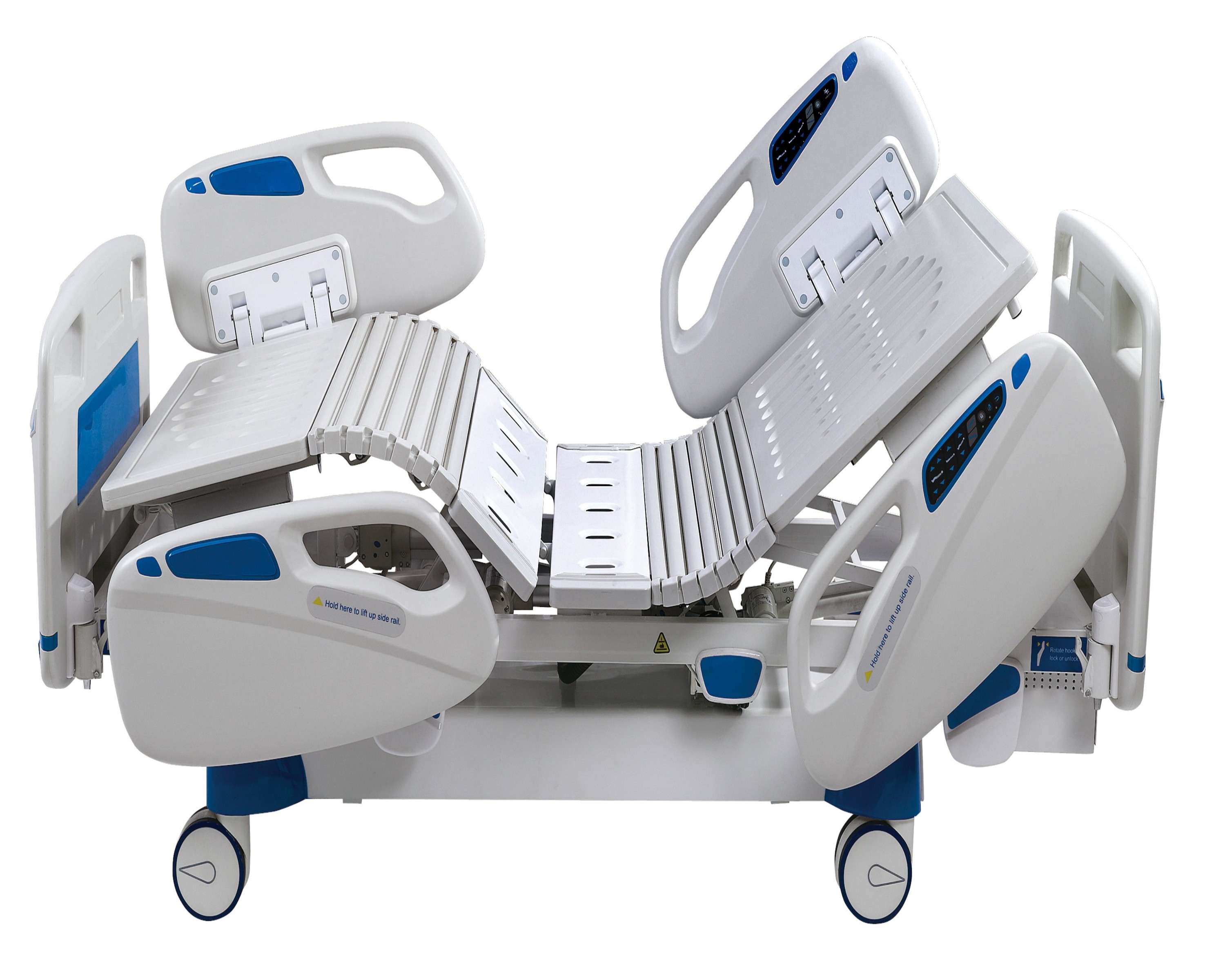 Heavy duty hospital bed with mulit-function