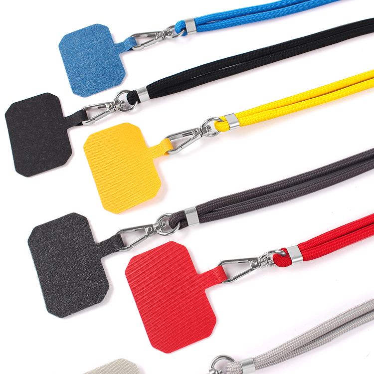 Universal Adjustable Nylon Neck Crossbody Strap Tether Patch Mobile Cell Phone Lanyard For All Mobile Smartphone