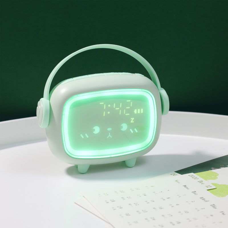 Gift for Kids Led Clock Digital alarm clock Cute Rabbit Mini LED night light Animal Table Alarmed Clock