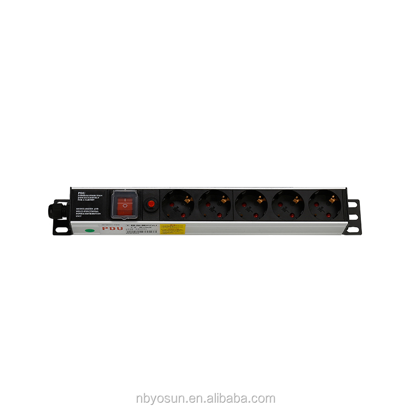 250V 16A БРП розетка по 1U Schuko Тип 5 способ БРП штепсельная розетка с выключателем и защита от перегрузки