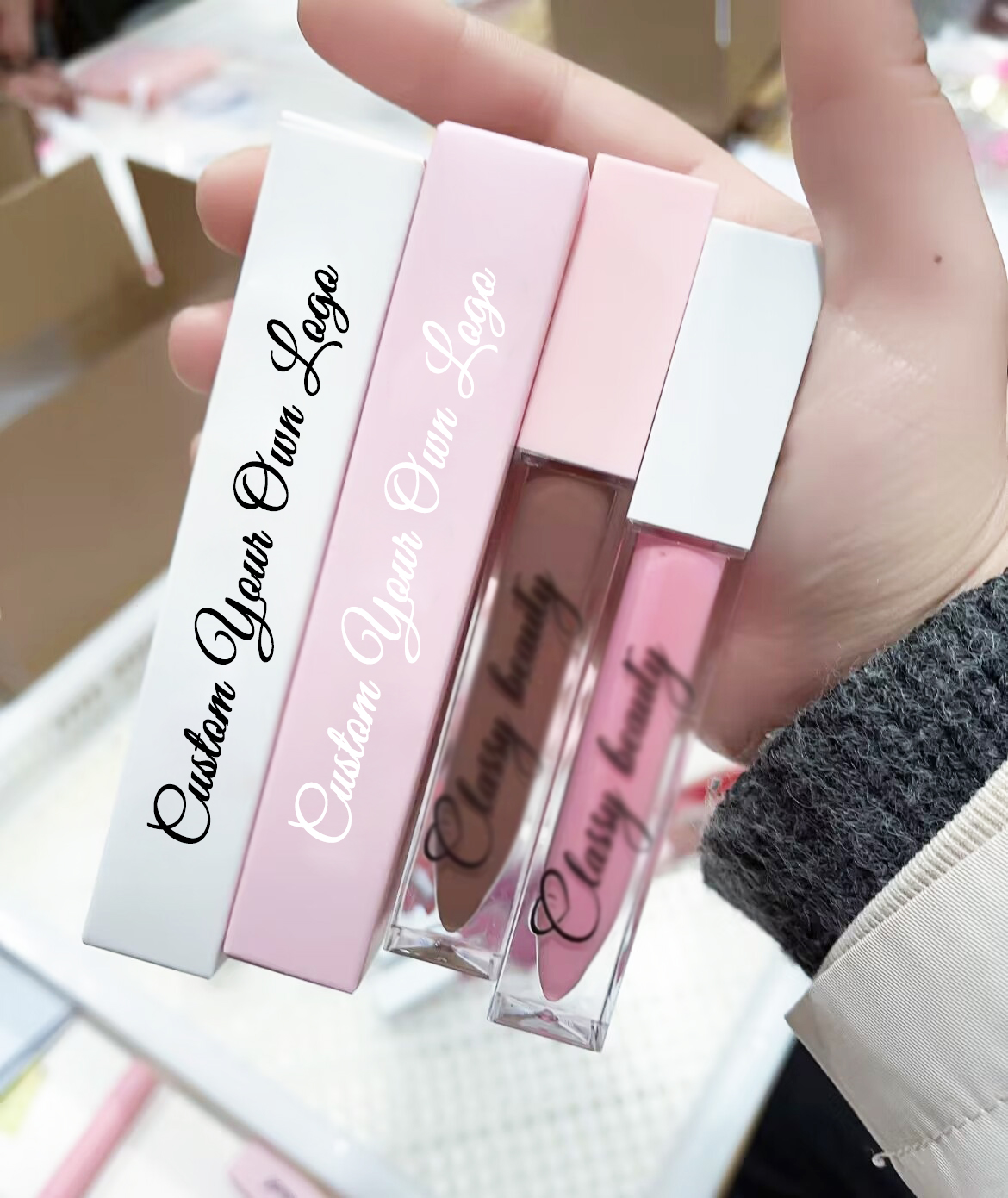 Custom Wholesale Private Label Bulk Lip Gloss Luxury Cosmetic Waterproof Liquid Lipstick Matte Lipgloss