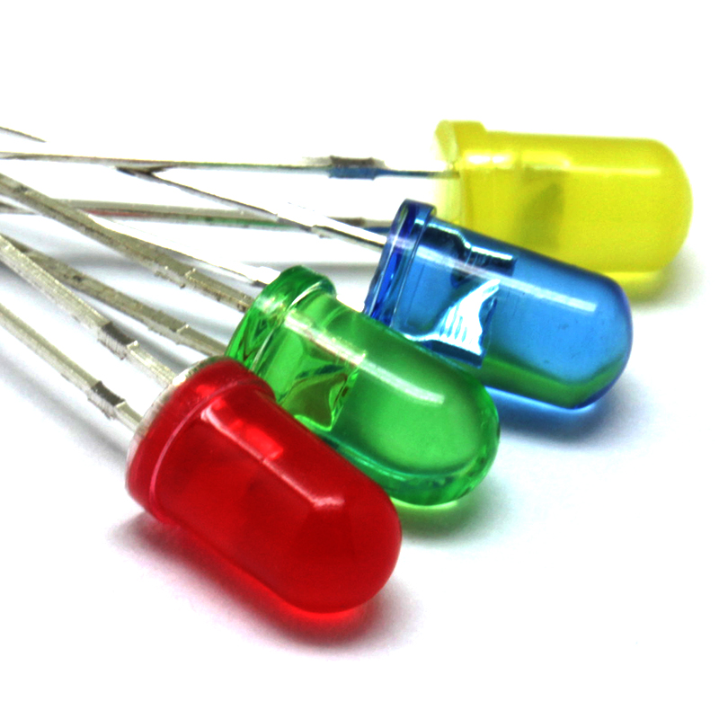 bom electronic component Yellow Slowly Flashing 3mm LED Diode white/red/blue/yellow/orange/green/7color flash