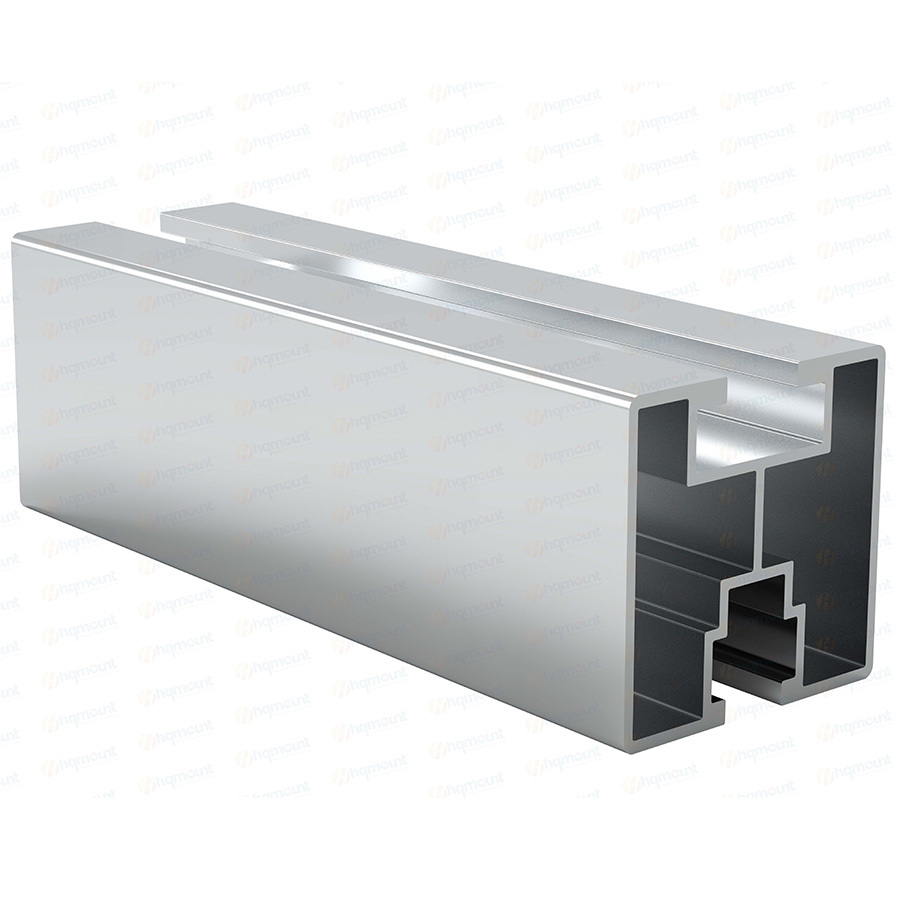 China Supplier Aluminum Rail Solar Power Mounting System Anodized Roof Solar Panel Mounting Rail for Solar Fix