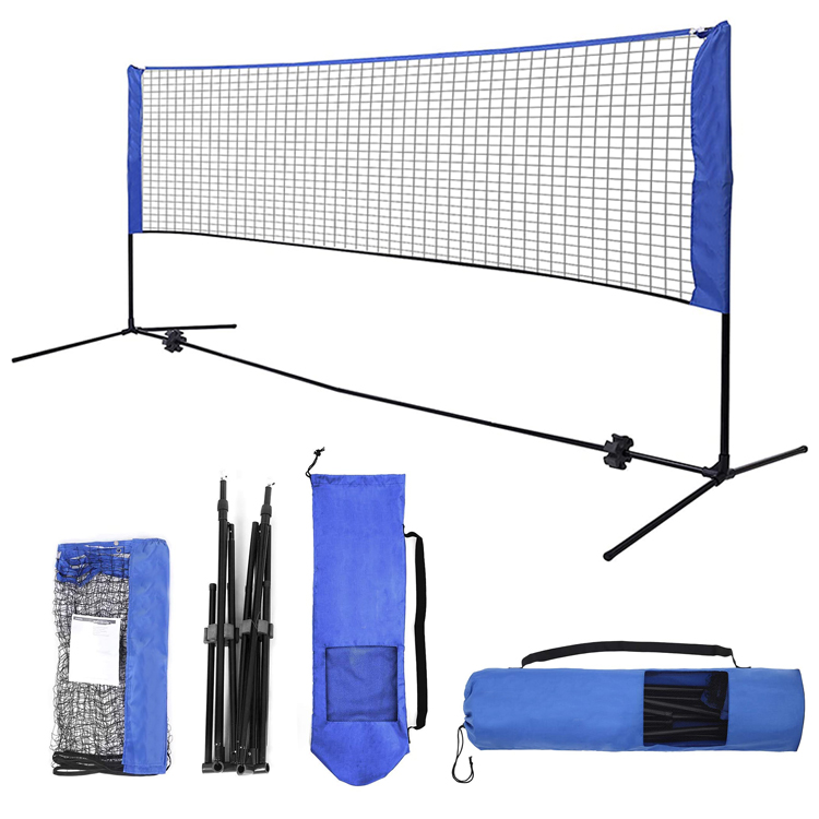 Easy Setup Nylon Sports Netting Badminton Net Set For Tennis Soccer Tennis Pickleball Kids Volleyball