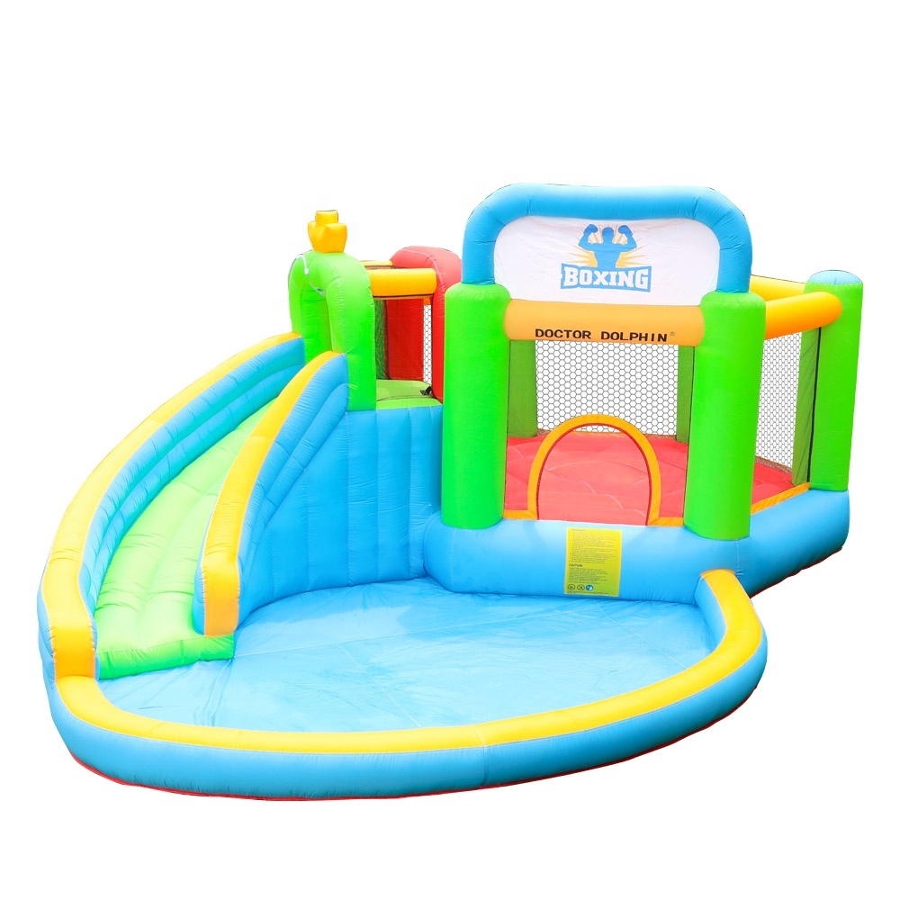 Doctor Dolphin EN71 Inflatable Castle Bouncer Caslte Water Bounce House Inflatable Pool