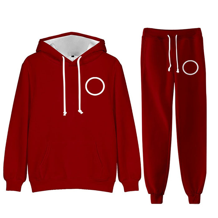 Squid Game Merch Sweatshirt Hoodies Pullover Round Six Cosplay Outfit Halloween Costume Men's Tracksuits