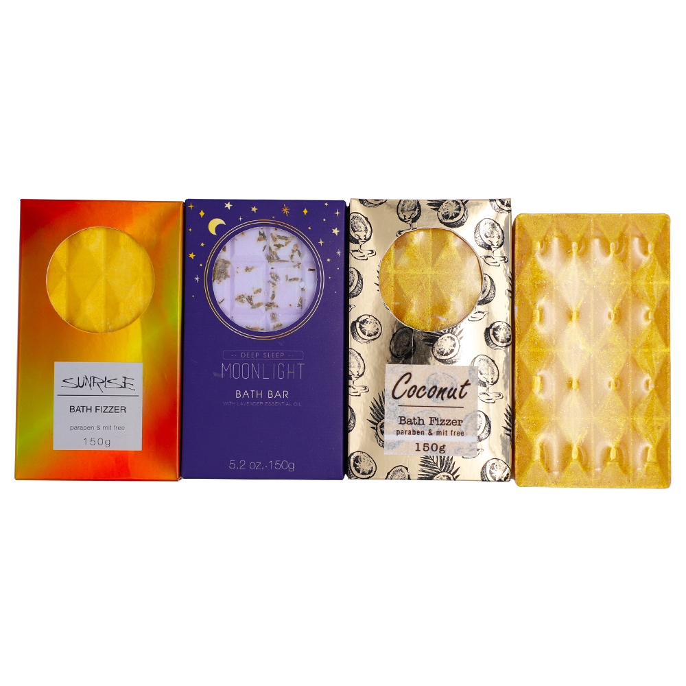 Packaging boxes handmade adult customized glitter organic bubble christmas essential oil hemp bath bombs