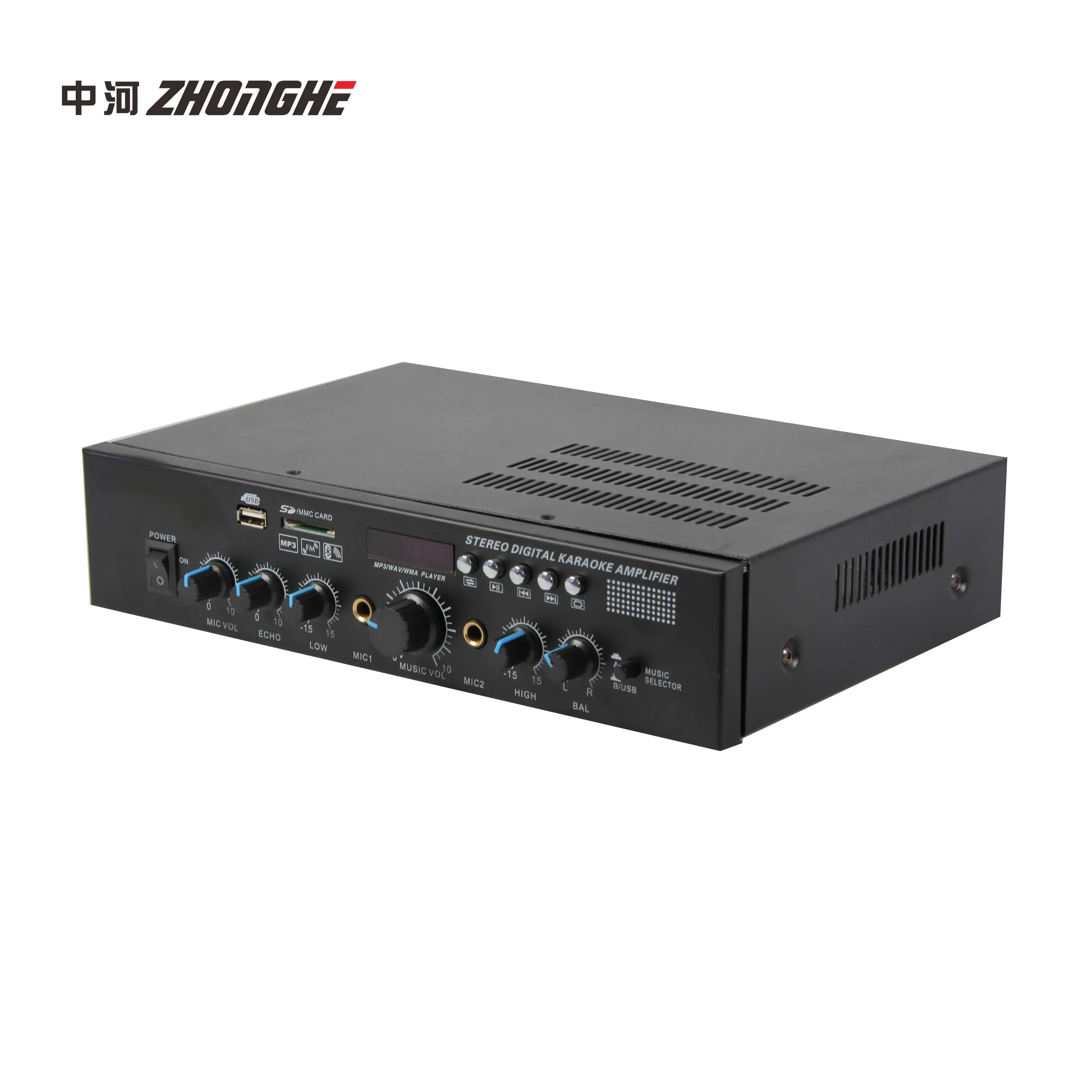 ST-80 2*80 Вт высокой мощности для дома профессиональный караоке аудио king стерео портативный фиксированное сопротивление усилитель