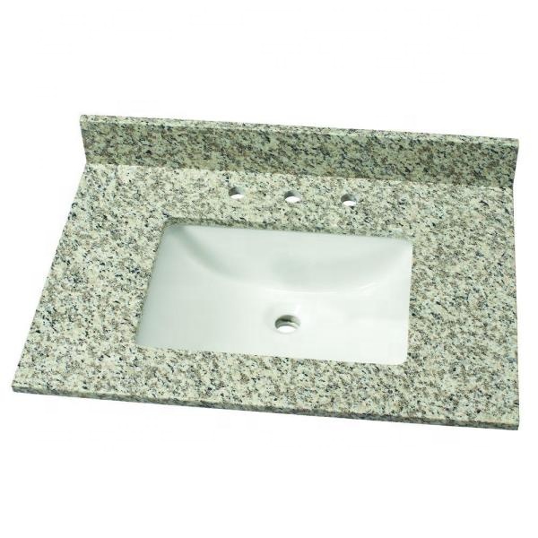 Yong Feng stone 31 дюйм. Гранитный одностворчатый столик с белой раковиной, мраморные столешницы из каррарского мрамора