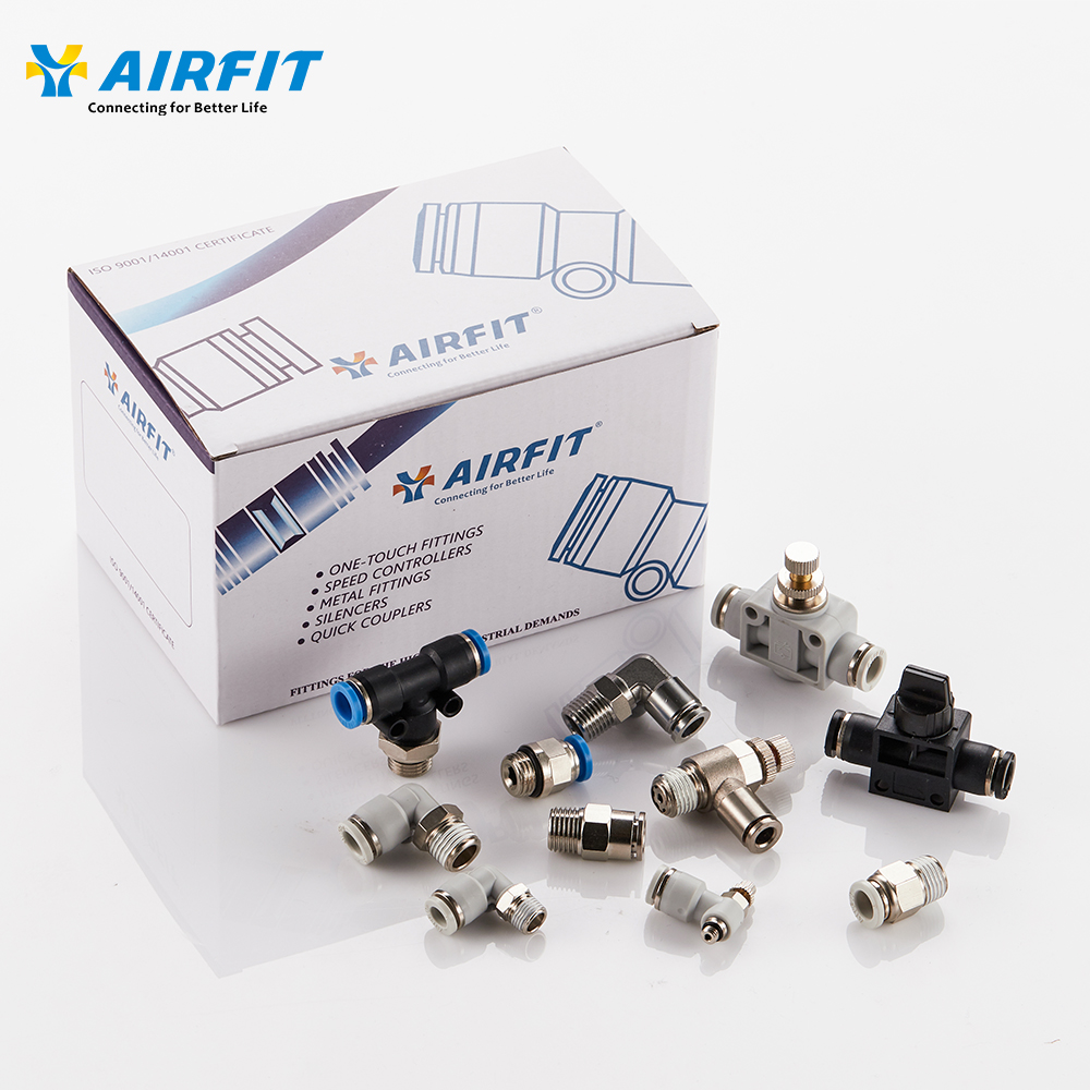 Фитинги для соединения пневматических инструментов с одним касанием AIRFIT 1/4