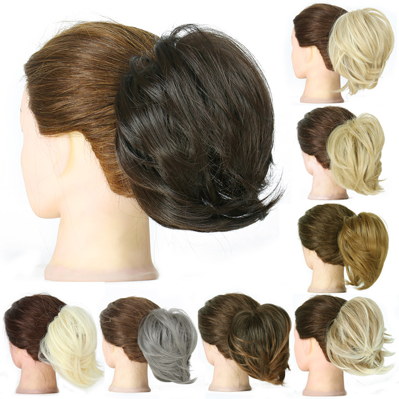Hot selling synthetic hair belt high temperature fiber roller braid curling bun convenient and detachable wholesale