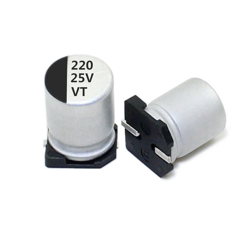 LORIDA, низкая заводская цена, 25 в, 220 мкФ, 8*10,5, блок питания Smd, внешний аккумулятор высокого напряжения, алюминиевый электролитический конденсатор