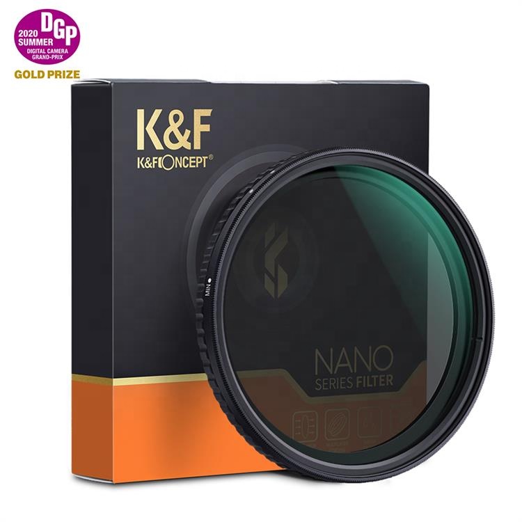 K & F Concept 77 мм фейдер ND фильтр нейтральной плотности переменный фильтр от ND2 до ND32 для объектива камеры без точки X, Nanotec,
