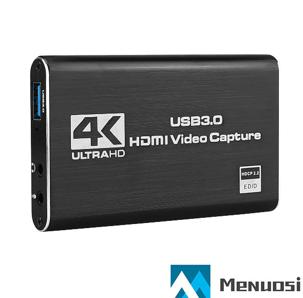 Карта видеозахвата USB3.0 HD MI 4K30/1080P60fps-Win // Linux/Android