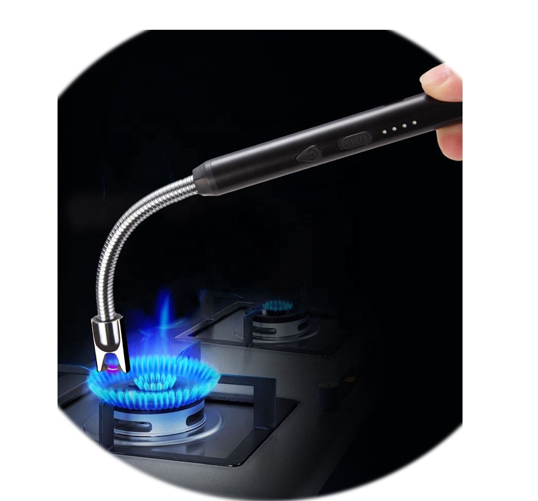 Электрическая зажигалка с длинным вырезом и зарядкой от USB