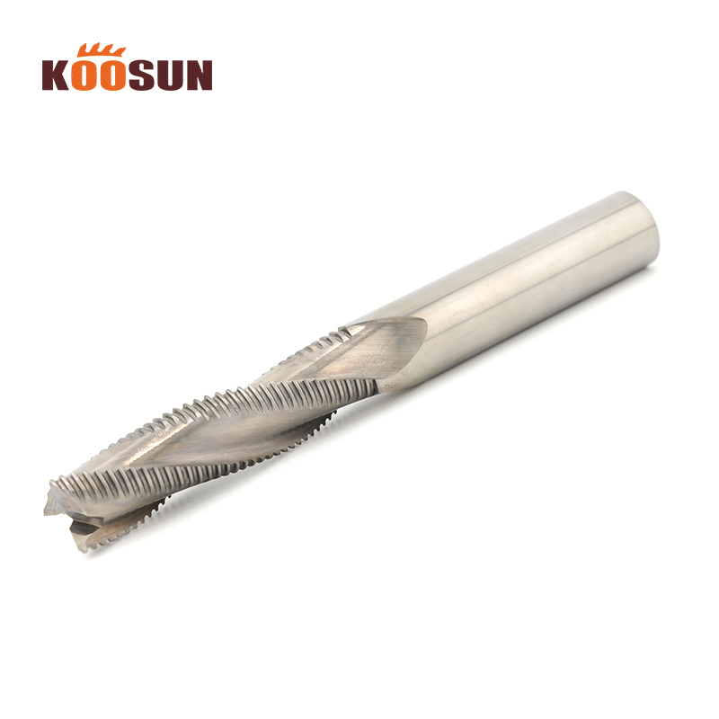 KOOSUN Eva Sheet Roughing Sheets Solid Carbide Roughing End Mill Wood Router Bits for cnc Milling Cutter