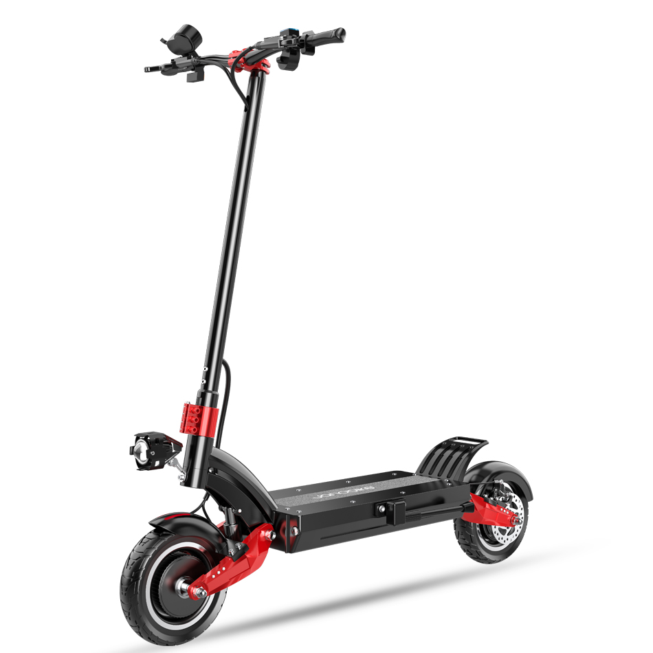 Janobike 10-дюймовый двухмоторный электрический скутер Европа складной 52V 2400W складной электрический самокат для взрослых