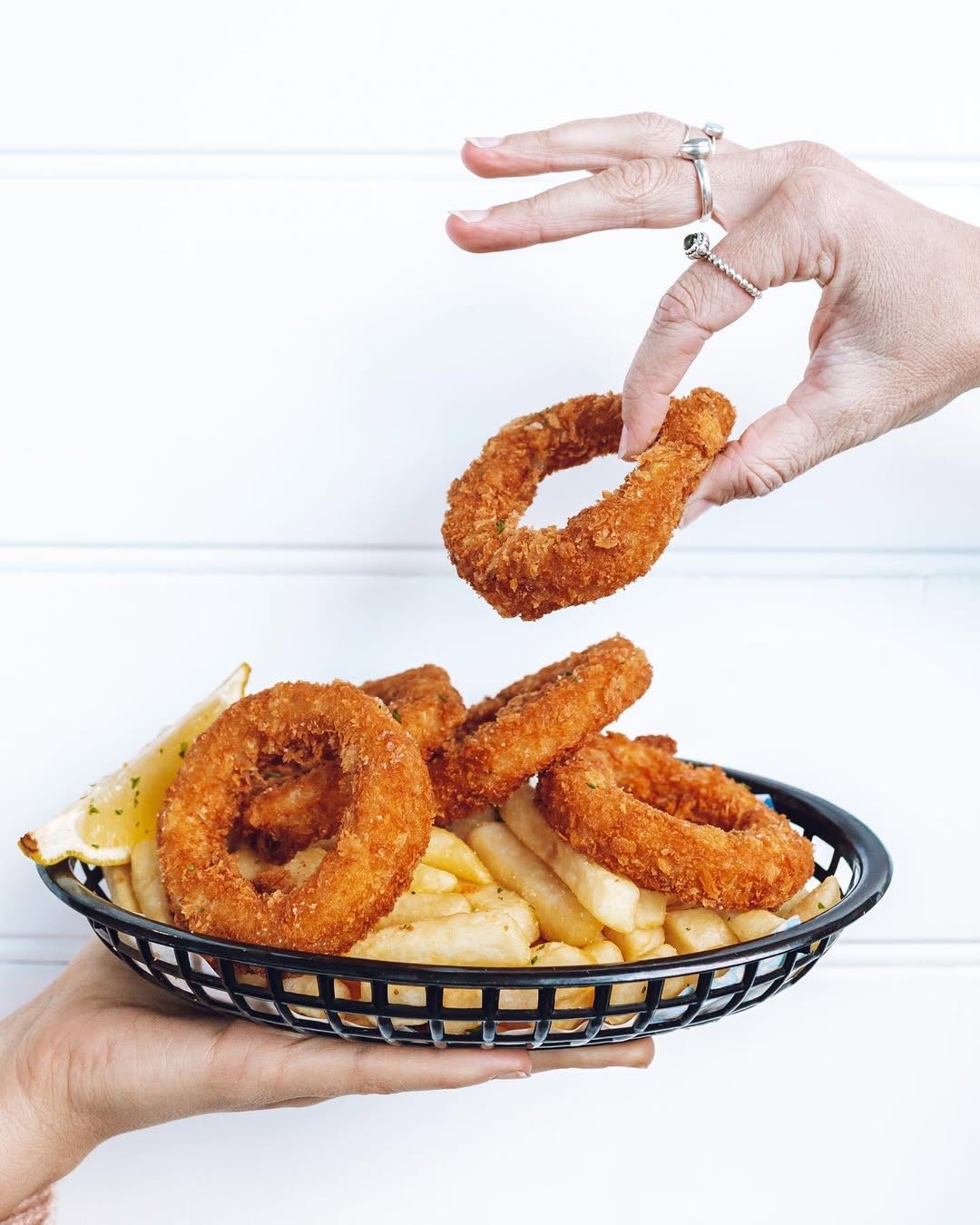 Japanese Style Crispy Bites Crunchies Karaage Squid Tentacles Breaded Battered Calamari Rings For Frying