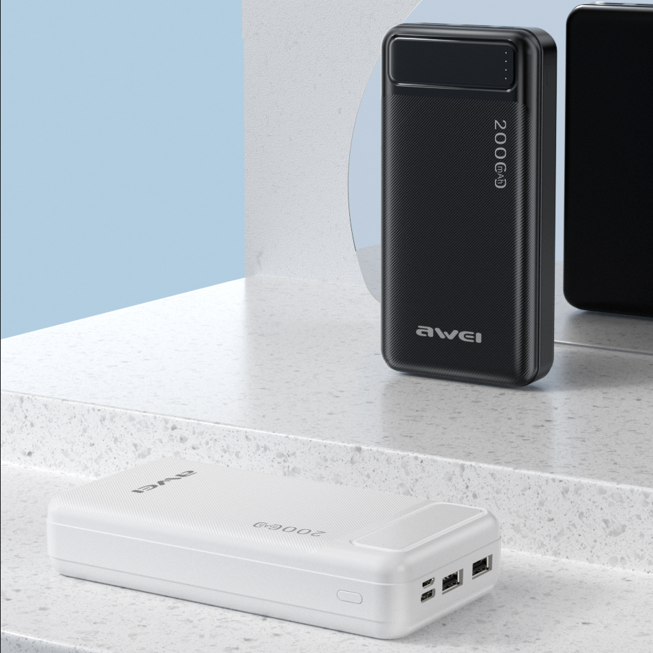 Awei P6K power bank 20000mah 2.1A Fast Charge portable mobile power