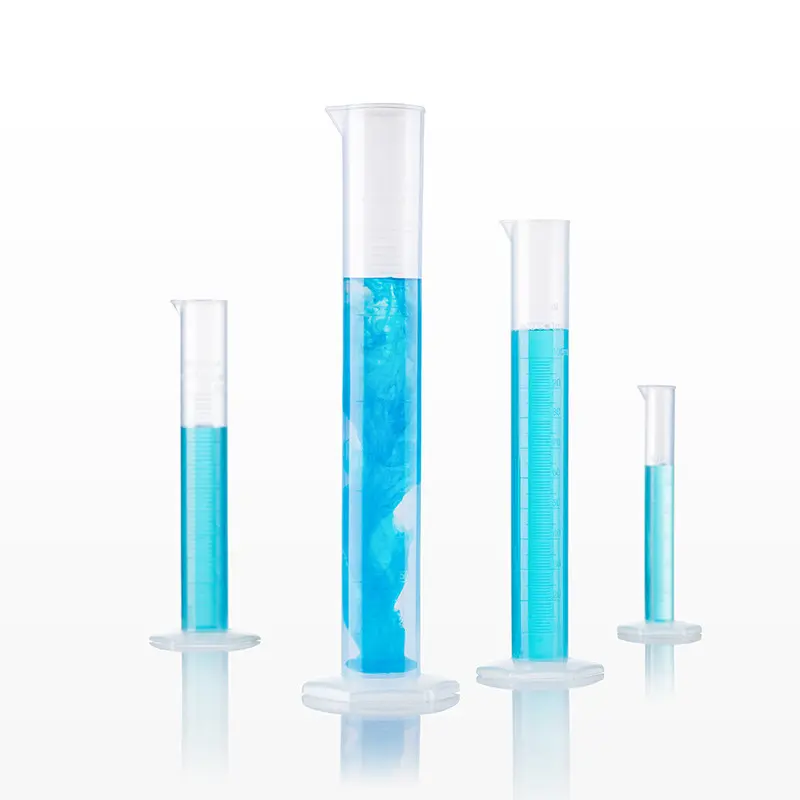 Hulk Lab 100ml,250ml,500ml,1000ml Clear White Plastic Liquid Measurement Graduated Cylinder For Lab Tools