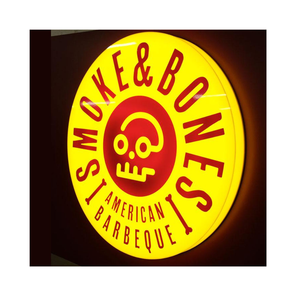 Outdoor Door Head Led Light Box signage Waterproof outdoor advertising double sides acrylic Square round custom light box shop