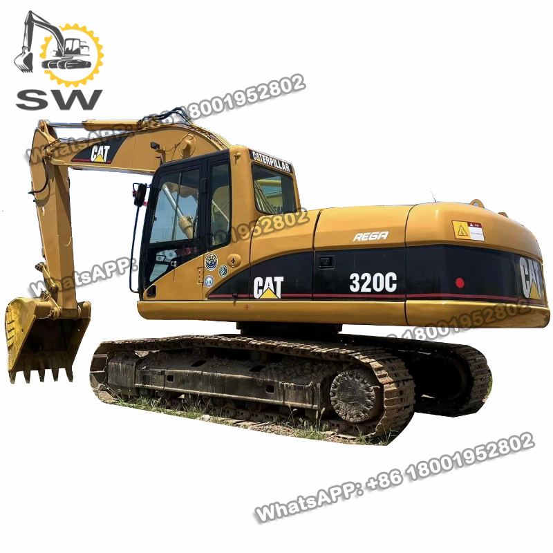 Б/у экскаватор CAT 320C, 20 тонн, CAT 320C, гидравлический гусеничный экскаватор, экскаватор среднего размера rega, экскаватор по низкой цене, в наличии